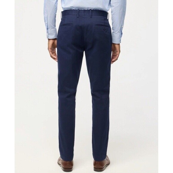J.Crew Pants Mens 36 32 Blue Navy Athletic Slim Fit Flex Chino New Preppy - Picture 11 of 14